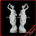 Outdoor white marble large garden statues YL-R318